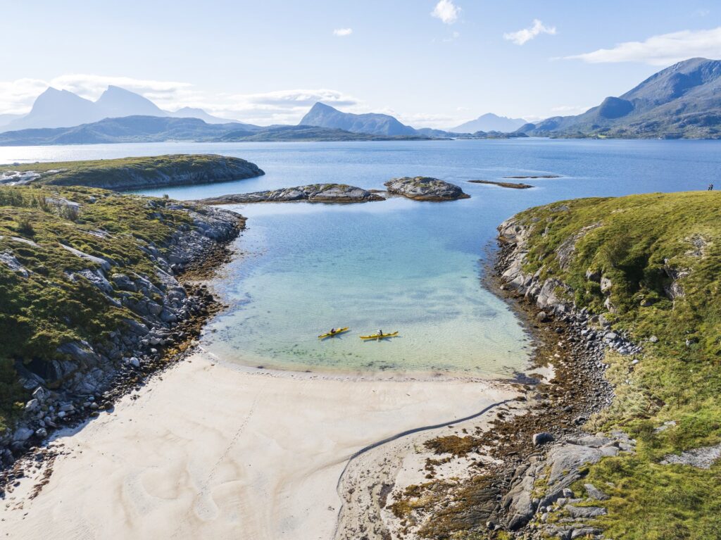 Helgeland Kayak Lofoten Norway crystal clear water